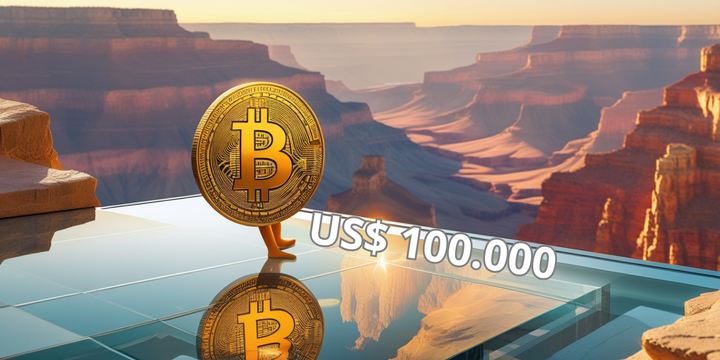 US$ 100.000, suporte forte para o Bitcoin.